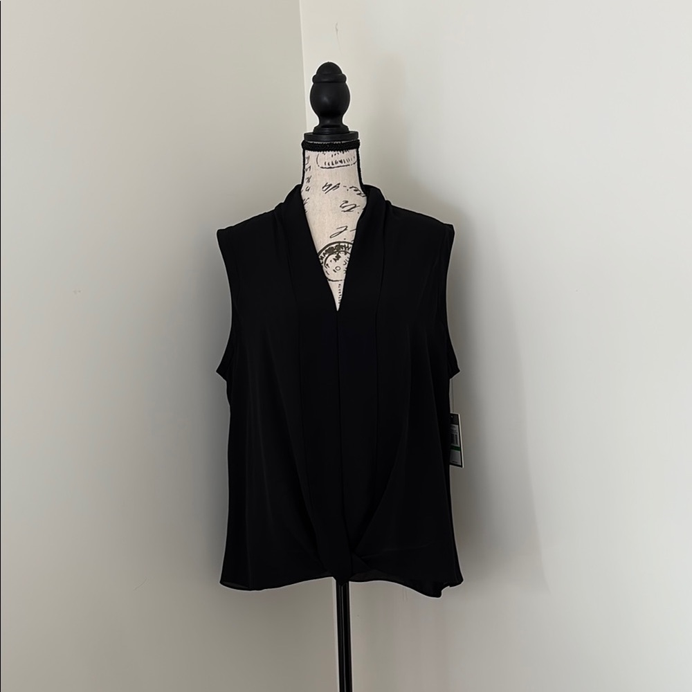 Elegant Black Sleeveless Top
